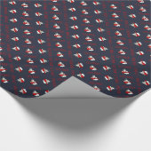 Lass uns Rock Snowman Geschenkpapier (Ecke)