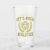 Lass uns Roll! ATHLETIK - Glascup Glas (Rückseite)