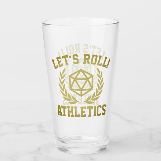 Lass uns Roll! ATHLETIK - Glascup Glas (Rückseite)