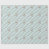 Lass uns Roll | Das Abenteuer beginnt pink Retro V Geschenkpapier (Flach)