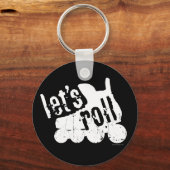 Lass uns Roll (Roller Hockey) Schlüsselanhänger (Vorderseite)