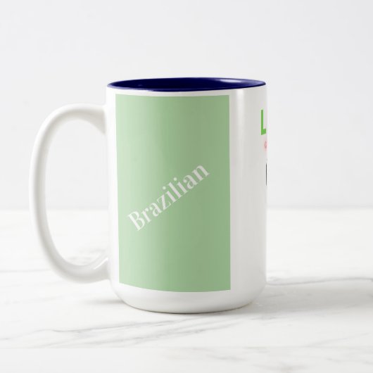 Lass uns Roll! Zweifarbige Tasse (Links)