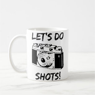 Lass Uns Schnappschüsse Machen Lustige Fotografie Kaffeetasse