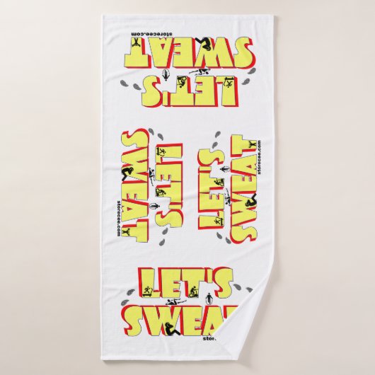 Lass uns schwitzen badehandtuch (Badehandtuch)