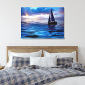 Lass uns segeln gehen leinwanddruck (Insitu (Schlafzimmer))