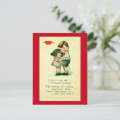 Lass uns sein Valentines Feiertagspostkarte (Stehend Vorderseite)