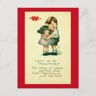 Lass uns sein Valentines Feiertagspostkarte