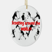 Lass uns Skate machen! - Scooter-Spaß stoppen Keramikornament (Rechts)