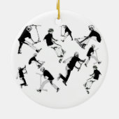 Lass uns Skate machen! - Scooter-Spaß stoppen Keramikornament (Hinten)