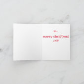 Lass uns so tun, als.... Funny Christmas Card Karte (Innenseite)