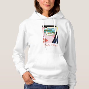 Lass uns Spaß machen - der weiße Lotus Hoodie