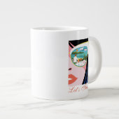 Lass uns Spaß machen - der weiße Lotus Jumbo-Tasse (Vorderseite Rechts)