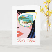 Lass uns Spaß machen - der weiße Lotus Karte (Gelbe Blume)