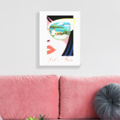 Lass uns Spaß machen - der weiße Lotus Leinwanddruck (Insitu (Wohnzimmer))