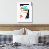 Lass uns Spaß machen - der weiße Lotus Leinwanddruck (Insitu (Schlafzimmer))