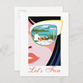 Lass uns Spaß machen - der weiße Lotus Postkarte (Vorne/Hinten)