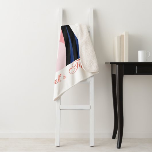 Lass uns Spaß machen - der weiße Lotus Sherpadecke (Beispiel)