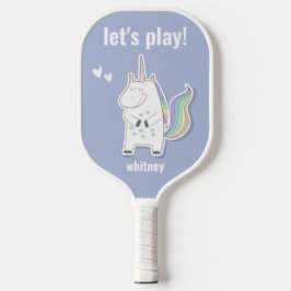 Lass uns spielen! - Niedliche Kinder Unicorn Pickl Pickleball Schläger