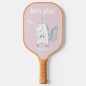 Lass uns spielen! - Niedliche Kinder Unicorn Pickl Pickleball Schläger (Vorderseite)