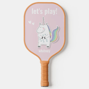 Lass uns spielen! - Niedliche Kinder Unicorn Pickl Pickleball Schläger