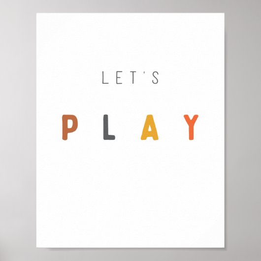 Lass uns spielen. Poster & Prints (Vorne)