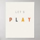 Lass uns spielen. Poster & Prints (Vorne)