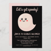 LASS UNS SPOOKY-HALLOWEEN-PARTY MACHEN EINLADUNG (Vorne/Hinten)