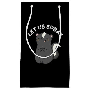 Lass uns Spray Funny Skunk Pun Dark BG Kleine Geschenktüte