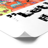 "Lass uns Spray" Poster (Ecke)