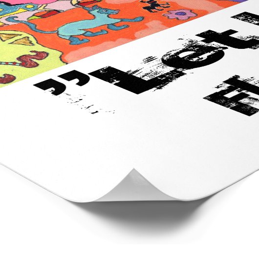 "Lass uns Spray" Poster (Ecke)