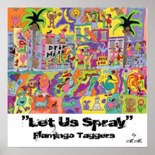 "Lass uns Spray" Poster