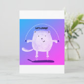 Lass uns springen! Einladung (Stehend Vorderseite)