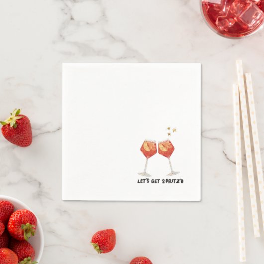 Lass uns Spritz'd Napkins holen Serviette (Beispiel)