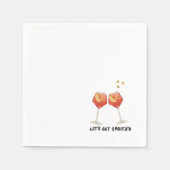Lass uns Spritz'd Napkins holen Serviette (Vorderseite)