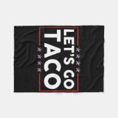 Lass uns Taco 29 gehen Fleecedecke (Vorderseite (Horizontal))
