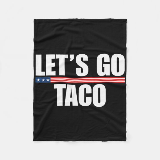 Lass uns Taco Funny immer Hühner ausgehen 2 Fleecedecke (Vorderseite)