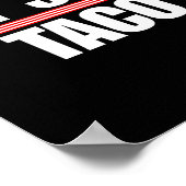 Lass uns Taco Funny immer Hühner ausgehen 2 Poster (Ecke)
