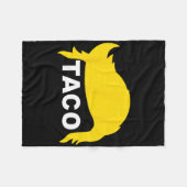 Lass uns Taco Funny Taco Hair gehen Fleecedecke (Vorderseite (Horizontal))