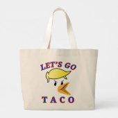Lass uns TACO gehen Jumbo Stoffbeutel (Rückseite)