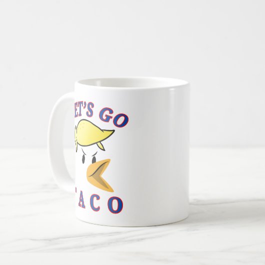 Lass uns TACO gehen Kaffeetasse (Vorderseite Links)