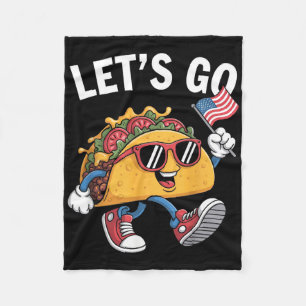Lass uns Taco Lustig Trump immer kneift raus 18 Fleecedecke