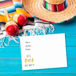 Lass uns taco-mäßig darüber sprechen lustige "ich post-it klebezettel