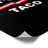 Lass uns Taco Shirt gehen Taco 4 Poster (Ecke)