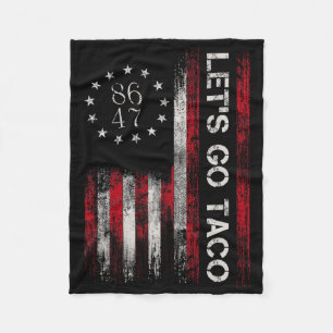 Lass uns Taco-Shirt machen Lustiges Lass uns Taco  Fleecedecke