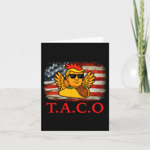 Lass uns Taco Shirt T.a.c.o Funny Trendy Chicken T Karte
