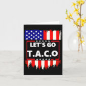 Lass uns Taco Teelets Go Taco gehen Karte (Gelbe Blume)