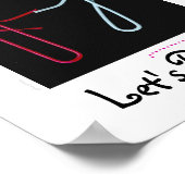 Lass uns tanzen - Papierklammern Poster (Ecke)