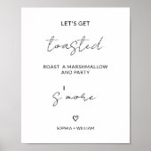 Lass uns Toasted Bridal Verlobung Hochzeitsfeier h Poster (Vorne)