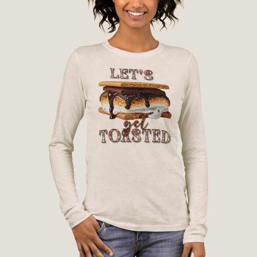 Lass uns Toasted machen Tri-Blend Shirt (Vorderseite)