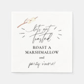 Lass uns Toasted S'more Marshmallow holen Serviette (Vorderseite)